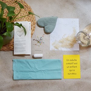 Bouillotte sèche cœur- kit diy