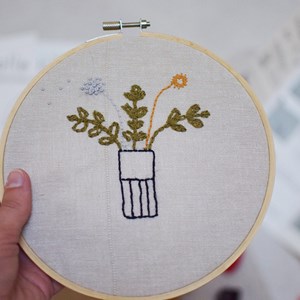 Broderie sur tambour- kit diy