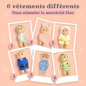 Kiddy bear - le petit doudou à habiller