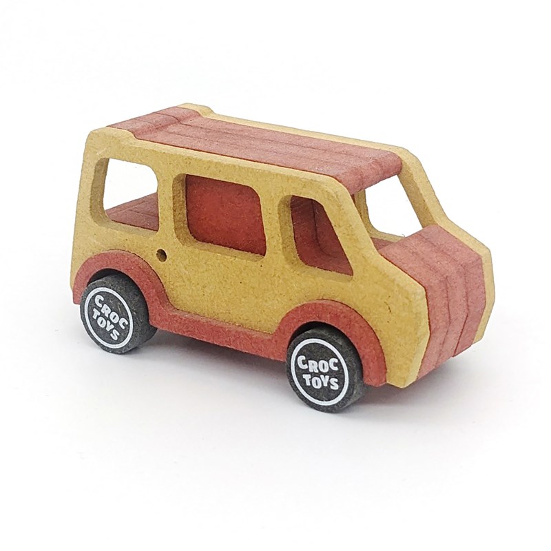 Croctoys - Kit van en bois coloré à assembler