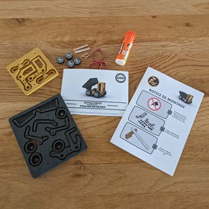 Kit camion tombereau en bois coloré