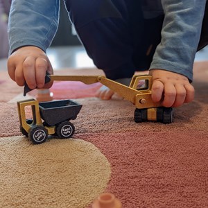 Kit camion tombereau en bois coloré