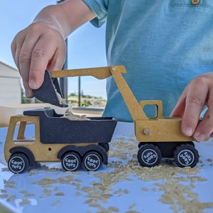 Kit pelle mécanique en bois coloré