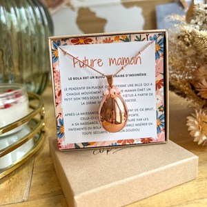 Bola de grossesse goutte or rose