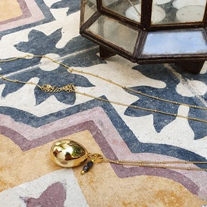 Bola de grossesse goutte or gris