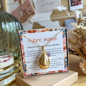 Bola de grossesse goutte or violet