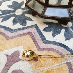 Bola de grossesse goutte or violet