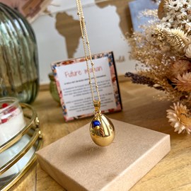 Bola de grossesse goutte or bleu