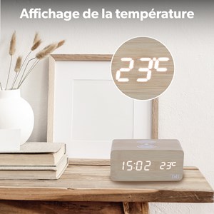 Réveil avec chargeur à induction