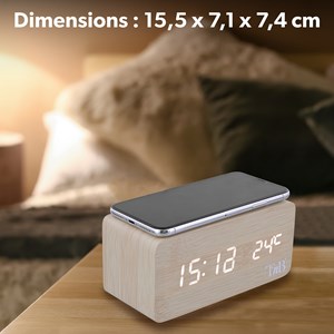 Réveil avec chargeur à induction