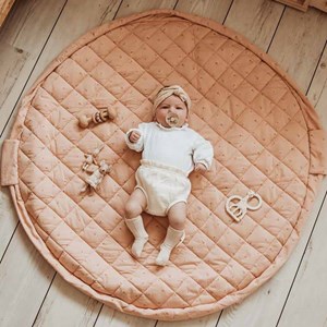 Tapis éveil sac à langer organic fleuri