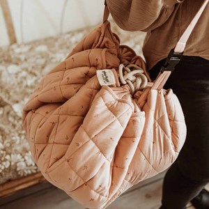 Tapis éveil sac à langer organic fleuri