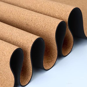 Tapis de yoga liège lotus vieil or 5mm