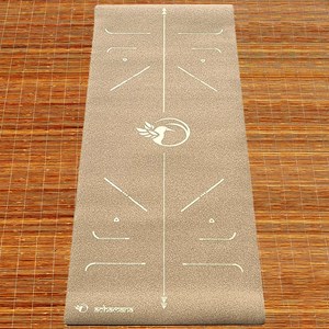 Tapis yoga liège épais 6mm practice or