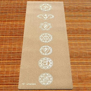 Tapis de yoga épais 6mm 7chakras or