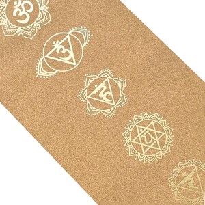 Tapis de yoga épais 6mm 7chakras or