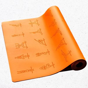 Tapis yoga éco-pu mains sèches & humides