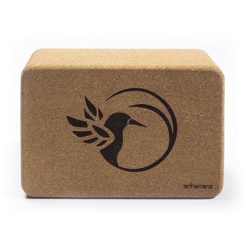 Achamana - Bloc de yoga liège 9,5 cm colibri