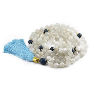 Mala yoga méditation pierre lune apatite