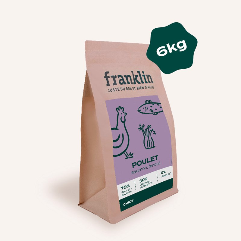 Franklin Pet Food - Croquettes chiot poulet 6kg