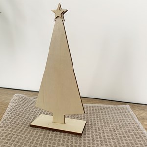 Sapin de noël plat en bois à décorer
