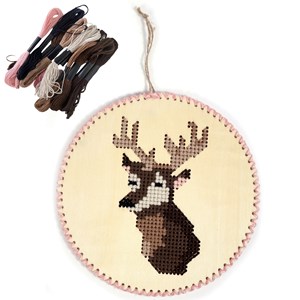 Kit broderie sur bois - renne
