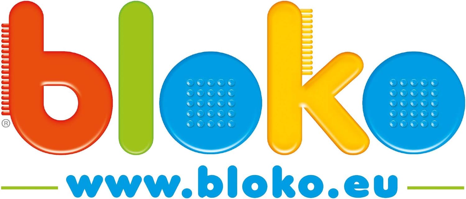 BLOKO – Coffret de 100 BIoko – Dès 12 Mois – Fabriqué en Europe – Jouet de  Construction 1er âge – 503510