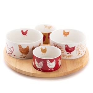 Service apéritif tournant maggie 4 bols