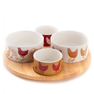 Service apéritif tournant maggie 4 bols