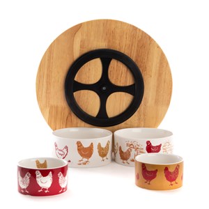 Service apéritif tournant maggie 4 bols