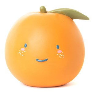Tirelire orange martin (12 x 13 cm)