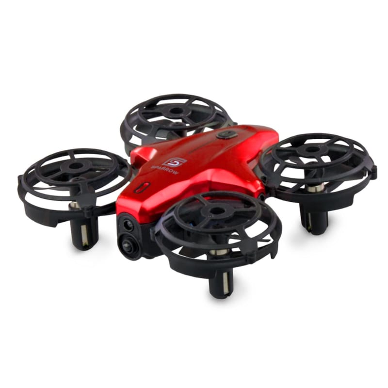 Drone télécommandé sparrow rouge rtf
