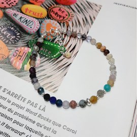 Bracelet pierres naturelles argent 925