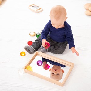 Plateau miroir réfléchissant
