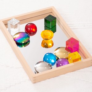 Plateau miroir réfléchissant