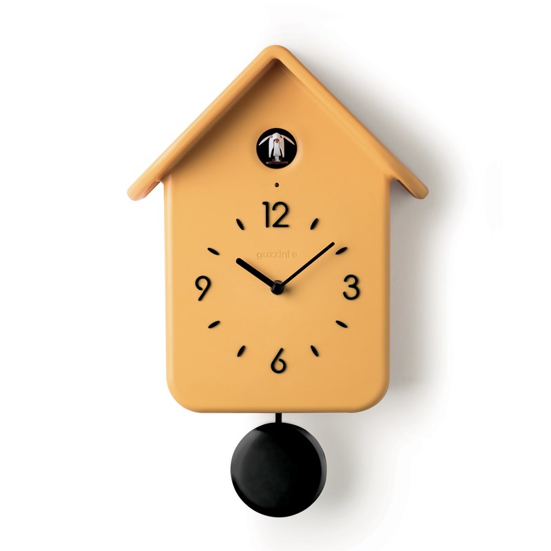 Guzzini - Horloge à coucou jaune guzzini