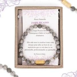Bracelet jaspe picasso caixa