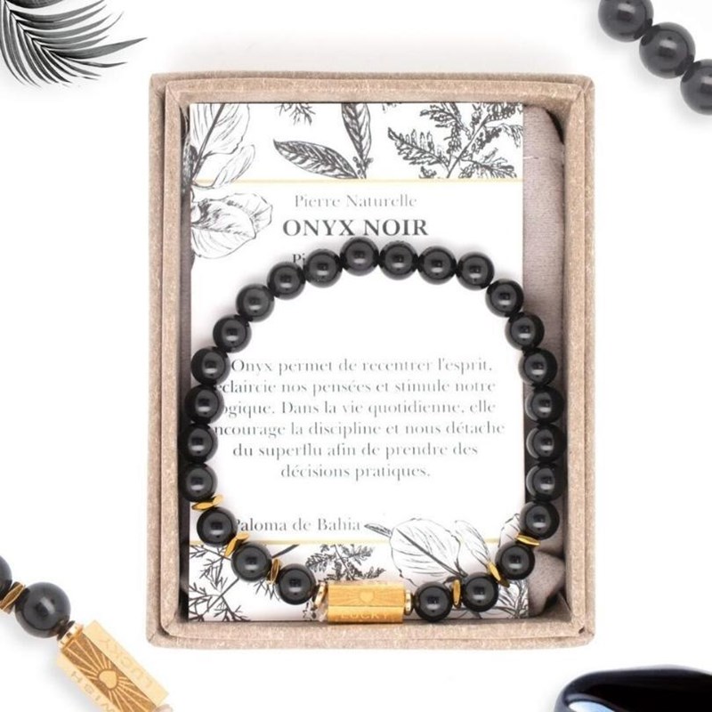 Paloma de Bahia - Bracelet onyx caixa