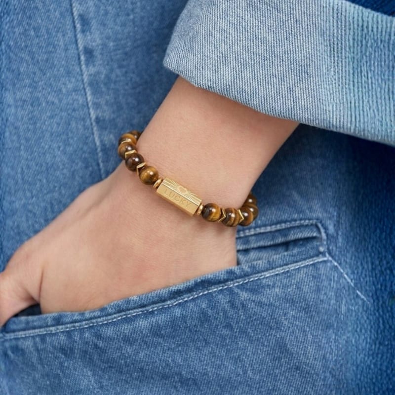 Bracelet œil de tigre caixa – énergie & force