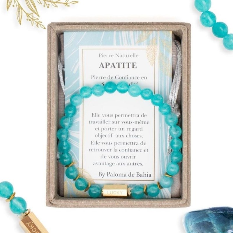 Paloma de Bahia - Bracelet apatite caixa