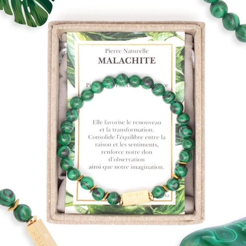 Bracelet malachite caixa
