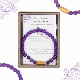 Bracelet améthyste caixa