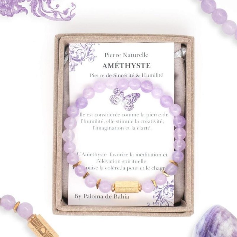 Paloma de Bahia - Bracelet améthyste caixa