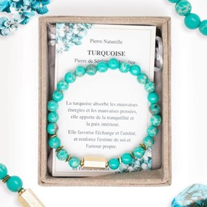 Bracelet turquoise caixa
