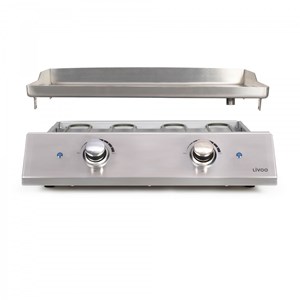 Plancha électrique inox 2 thermostats