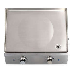 Plancha électrique inox 2 thermostats