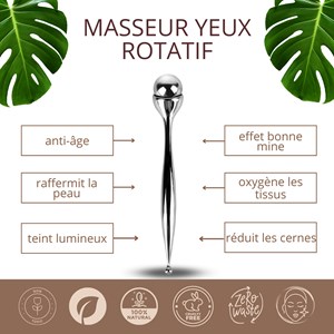 Masseur yeux rotatif eyerevive360