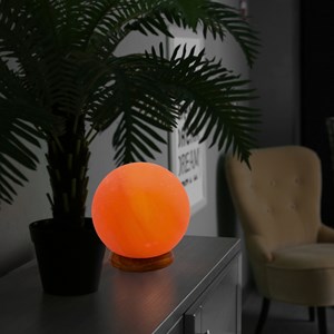 Lampe moon en cristal de sel d'himalaya