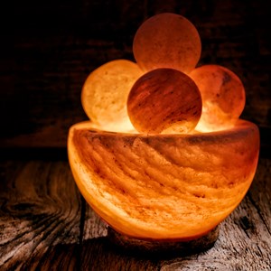 Lampe 4 boules massage en sel d'himalaya