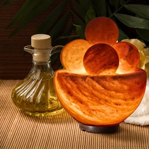 Lampe 4 boules massage en sel d'himalaya